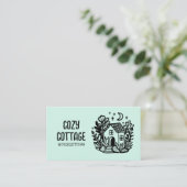 Housesitter Petsitter Home Schattige Cottage Art C Visitekaartje (Staand voorkant)