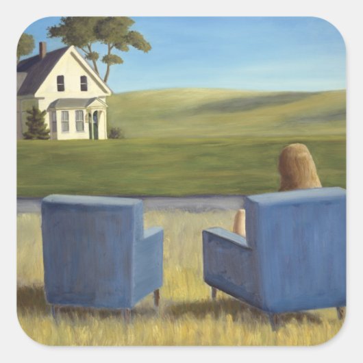 Housesitting Vierkante Sticker (Voorkant)