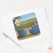 Housesitting Vierkante Sticker (Envelop)