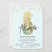 Housewarming Aloha Luau Feestuitnodiging Kaart (Voorkant)