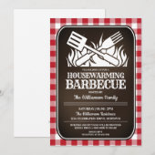Housewarming Back Yard Barbecue Party Kaart (Voorkant / Achterkant)