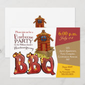 Housewarming barbecue uitnodigingen (Voorkant / Achterkant)