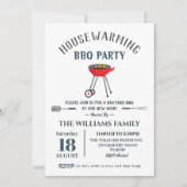 Housewarming BBQ-feest Achtertuinbarbecue Kaart (Voorkant)