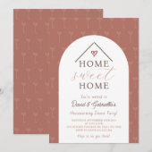 Housewarming bewerkbare feestuitnodiging kaart (Voorkant / Achterkant)