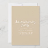 Housewarming Boho Bloemen Wallpaper Party Uitnodig Kaart (Voorkant)