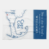 Housewarming Cadeau voor een nieuw huis in Falmout Theedoek (Horizontaal)