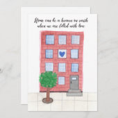 Housewarming Card "Home Kan een hemel op aarde zij Feestdagenkaart (Voorkant / Achterkant)