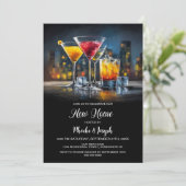 Housewarming Cocktail Party Kaart (Staand voorkant)