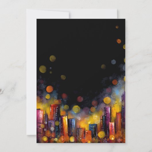 Housewarming Cocktail Party Kaart (Achterkant)