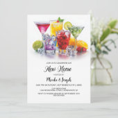 Housewarming Cocktail Party Kaart (Staand voorkant)