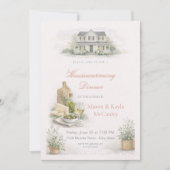 Housewarming Dinner Gathering Invitation Kaart (Voorkant)