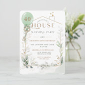 Housewarming en Sjabloon van de verjaardag Kaart (Staand voorkant)