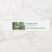 Housewarming Farmhouse Thirlmere Lake District UK Waterfles Etiket (Enkel label)