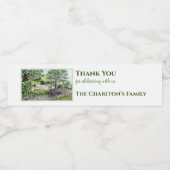 Housewarming Farmhouse Thirlmere Lake District UK Waterfles Etiket (Enkel label)