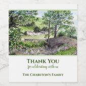 Housewarming Farmhouse Thirlmere Lake District UK Wijn Etiket (Enkel label)