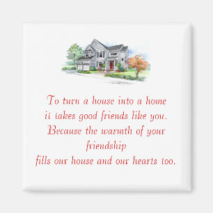 Housewarming Favor Gift Magnet 1
