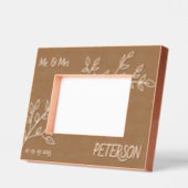 Housewarming Flowers Custom Wood Afbeelding Lijste Gegraveerde Lijstjes (Links)