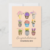 Housewarming Gefeliciteerd Nieuwe Huis Stijlvolle Kaart (Voorkant)