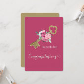 Housewarming Gefeliciteerd Nieuwe huiseigenaar Mod Kaart (Voorkant / Achterkant in situ)