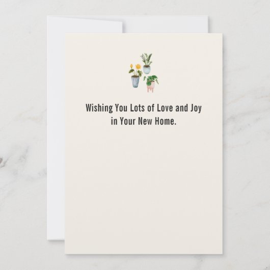 Housewarming Gefeliciteerd Rustiek Land Kraft Kaart (Achterkant)