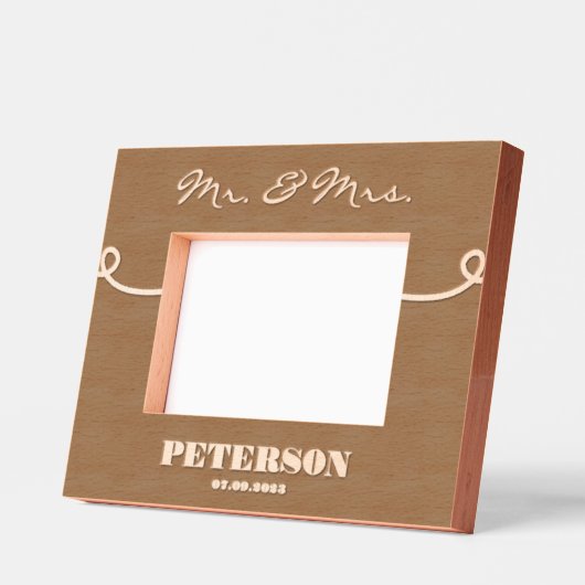 Housewarming Gepersonaliseerd houten afbeelding li Gegraveerde Lijstjes (Links)