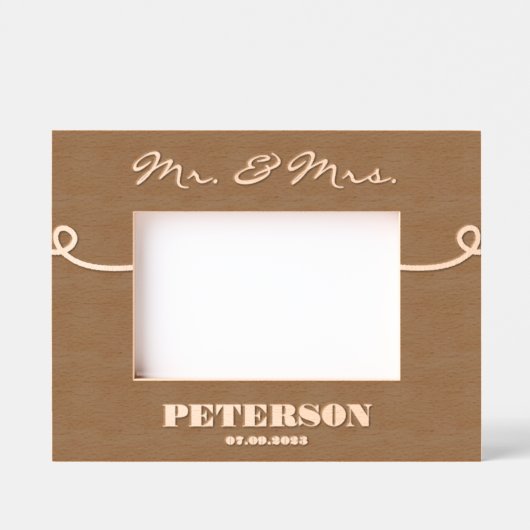 Housewarming Gepersonaliseerd houten afbeelding li Gegraveerde Lijstjes (Voorkant)