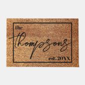 Housewarming Gepersonaliseerde huwelijksgeschenk A Deurmat (Voorkant)