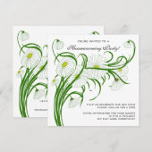 housewarming, Gerber Daisy Bloemen Kaart (Voorkant / Achterkant)