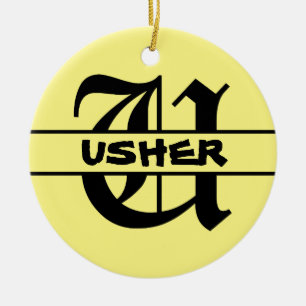 Housewarming Gift - Gepersonaliseerde Namen Monogr Keramisch Ornament