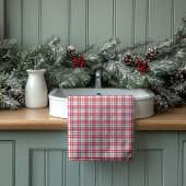 Housewarming Gift Red Black Plaid Towel Style Bad Handdoek