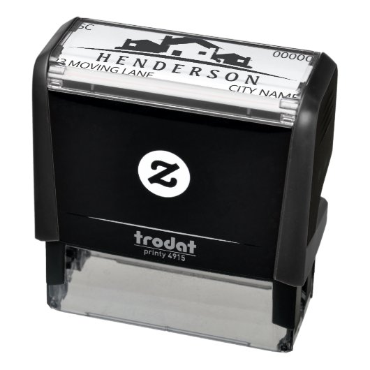 Housewarming Gift Rubber Stamp - Gepersonaliseerd Zelfinktende Stempel (Product)