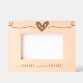 Housewarming Heart Monogram Custom Wood Lijsten Gegraveerde Lijstjes (Voorkant)