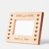 Housewarming Heart Pattern Houten foto lijst Gegraveerde Lijstjes (Links)