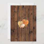 Housewarming Home Sweet Home Herfst Pumpkin Invite Kaart (Achterkant)