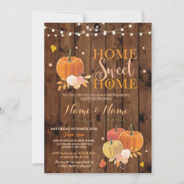 Housewarming Home Sweet Home Herfst Pumpkin Invite Kaart