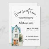 Housewarming Invitation • Home Sweet Home Kaart (Voorkant / Achterkant)