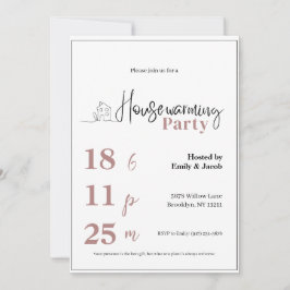 Housewarming Invitation • Modern New Home Party In Kaart