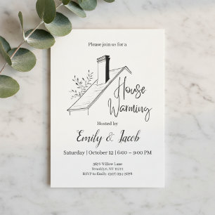 Housewarming Invitation • New Home Party Invite Kaart