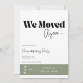 Housewarming Invitation • We Moved New Home Party Kaart (Voorkant)
