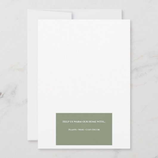 Housewarming Invitation • We Moved New Home Party Kaart (Achterkant)