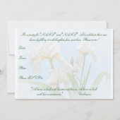Housewarming Invitation - White Bearded Iris Kaart (Achterkant)