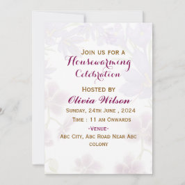 Housewarming Invitations  Kaart