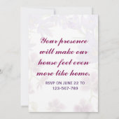 Housewarming Invitations  Kaart (Achterkant)