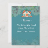 Housewarming Invitations Kaart (Achterkant)