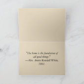 Housewarming-kaart - Victoriaans offerte binnen Bedankkaart (Binnen)