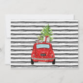 Housewarming Kerstvakantie Nieuw Home Bash Kaart (Achterkant)