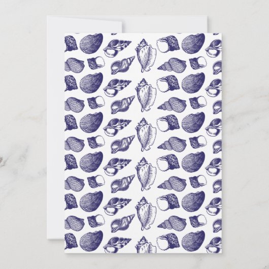 Housewarming New Home House Shells Ocean Beach Kaart (Achterkant)