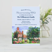 Housewarming New Home Manor House York Kaart (Staand voorkant)