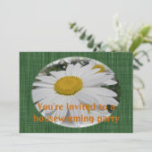 Housewarming Oxeye Daisy Wildflower Kaart (Staand voorkant)