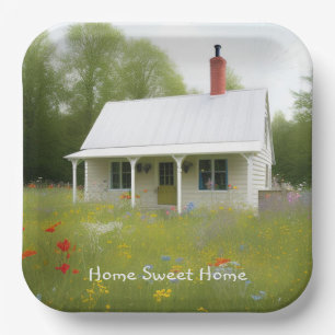 Housewarming Papieren Borden Papieren Bordje